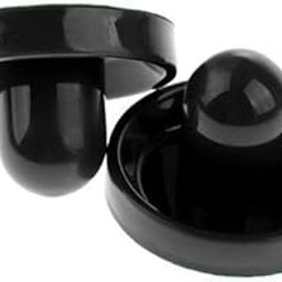 UJEAVETTE 4x2 Pieces Air Hockey Felt Pushers Goalie Handles Paddles Replacement Medium Black- Sporting Goods- Indoor Games- Air Hockey-image-97
