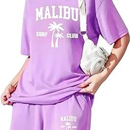 Womens Casual Co Ord Set Half T-Shirt & Shorts Printed Cord Set for Womens & Girls-image-5