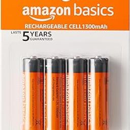 Amazon Basics AA Rechargeable Batteries | 1300 mAh with 1.2 V Power| Ni-MH Batteries (Pack of 4)-image-32