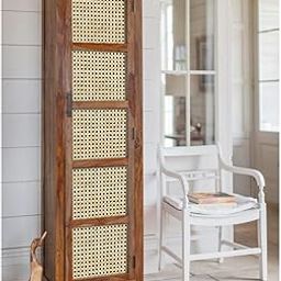 The Attic Arkansas Kitchen Cabinet with Cane Multipurpose Cabinet for Bedroom Living Room Study bar|Solid Wood Bookshelf/Kitchen Cabinet|Honey Matte Finish-image-41
