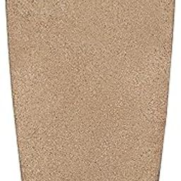 BonKaso 12 inch Beige Marble Finish Pot – Tall, Durable & Lightweight Polymer Square Tower Planter for Indoor & Outdoor Use: Home, Office, Garden & Balcony (Gamla/Gamale)-18