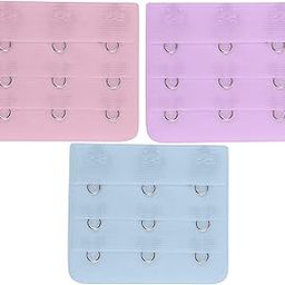 Women's Cotton Bra Extension Hook 3 Eye Strap Extender, Free Size - Various Combo Options-39