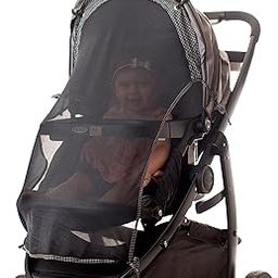Sun Shade for Strollers (Long). Universal Adjustable SPF 30+ Sunshade with See Through. Your Baby Will See the World and Will Be Protected. byÃ‚ IntiMom-29