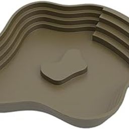 BNF® Reptile Bathing Pool with Ramp Tortoise Water Dish for Leopard Gecko Hamster Green S|Pet Supplies | Reptile Supplies|1 Reptile Feeding Bowl-image-28