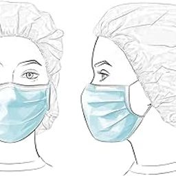 MGS Disposable 3-Ply Melt-Blown Non-Woven Fabric Face Mask with Nose Clip, Built-in Nose Pin, Anti-Pollution Dust Protection, Surgical Medical Use, (Blue, Unisex)-image-6