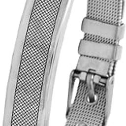 Western Style Cross Design Printed Causal Wear Wristband Opening Bracelet for Men and Boys-image-60