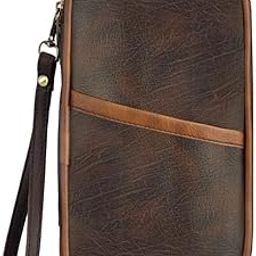 Brown Sophistication: Family Passport Holder Wallet for Cards, Currency, and Boarding Pass - OG05-image-78
