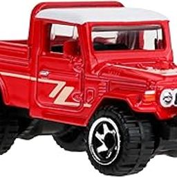Hot Wheels Toy Truck, 1:64 Scale Die-Cast Toyota Vehicle Toyota Land Cruiser with Elevated Deco-image-49