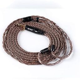 KBEAR 16 Core Upgrade 2 Pin Earphone Cable,HiFi in Ear Monitor Replacement TRS Cable Pure Copper Extension Cable with 0.78mm 2 Pin for AS10 ZS10 ZST ZS6 C10 TRN V80 X6 (2 PIN 3.5mm,Dark)……-14