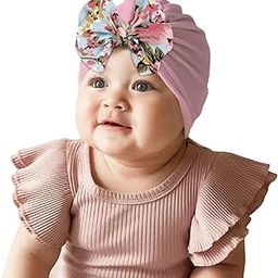 Baby Printed Bowknot Cap, Toddler Beanie Hat, Fabric Warm & Breathable for 0 to 2 Years - Unisex-17