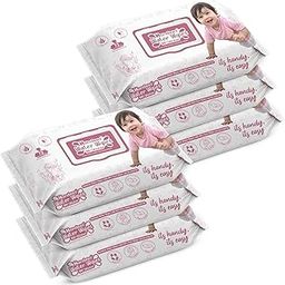 Handeez Water Wipes with 99% Pure Water | Vitamin E & Aloe Vera | Unscented & Ultra Soft for Sensitive Skin | Free from Sulphates, Parabens & Alcohol | 432 count (Pack of 6)-image-78