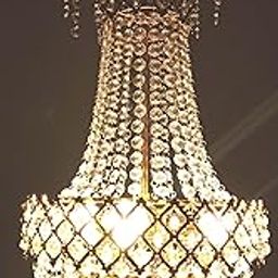 SHRI MAHAL ANTIQUES Crystal Big Size Jhumar Ceiling Light for Living Room/Hall/Bed Roo-image-58