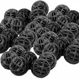 Bio-Balls for Aquarium Fish Tank Filter with Filtration Media Biochemical Sponge Inside (Black, 26mm, 1-Inch, 25 Pieces)-image-99