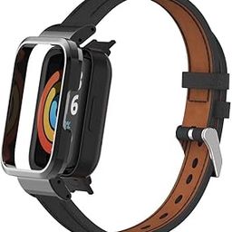 T-BLUER Compatible with Xiaomi Redmi Watch 2 Lite Band,Replacement Leather Strap Wirstband Accessories with Metal Frame for Xiaomi Redmi Watch 2 Lite Fitness Tracker-picture-12