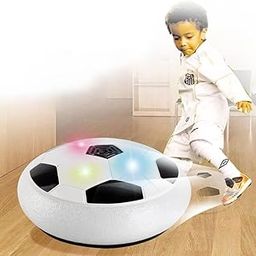 Turbino Toys Hover Soccer Ball, Soft Eva Material Foam Bumper Air Indoor Football Made in India for Kids, Toy with Multi Colour LED Lights, Best Gifts for Toddlers, Boys and Girls (Multicoloured)-image-86