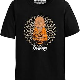 Be Happy Monk Men/Women Tshirt, 100% Cotton Regular Fit Graphic Printed Tshirt, Plus Size Collection, Sizes S-7XL, All Plus Sizes-picture-8