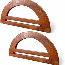 ADW CRAFT'S D Shaped Wooden Handles for Bags, Crochet Bags & Totes – Large DIY Purse Making Accessories – 6.5 Inch Natural Wood Purse Handle for Bag Crafting (1, D Shape)-29