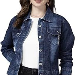 Women's Denim Standard Solid Jacket-picture-19