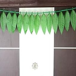 S2S® Artificial Mango Leaves Toran for Main Door,Hanging Toran for Festive Decorations, Doorway Leaves toran (Green -Pack of 2) (Length - 40 Inch)-image-2