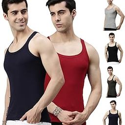 Xylo Gym Vest for Mens 100% Cotton(Pack of 6)(Color & Prints May Vary)-image-27