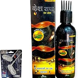 KESHSPA HAIR OIL 100ML HAIR GROETH OIL SMOTH AND LONG HAIR MEN WOMAN OIL PACK OF 1 FREE EAR PHONE-image-61