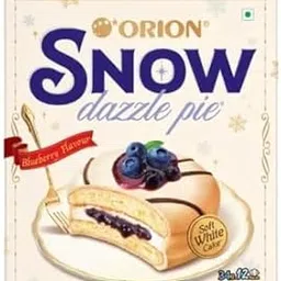 generic Orion Snow Dazzle Pie, Blueberry Flavour, Soft White Cake, 408g-picture-5