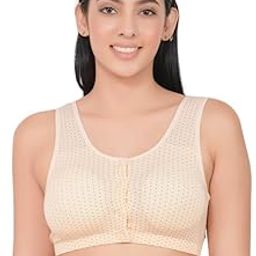 Women's Cotton Multicolor Full Cup Non Padded Feeding Bra | Nursing Bra | Maternity Bra Beige (Size-5XL)-image-80