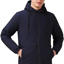 Men Blue Solid Polyester Regular Fit Full Sleeve Jackets-image-10