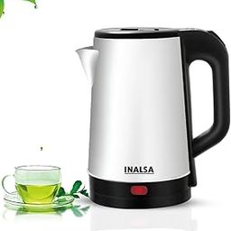 INALSA Electric Kettle Prism FS 1500 Watts|1.8 L|unique Cylindrical SS Body| Cordless Base|Easy Maintenance|Power Indicator Light(Black/Silver)-image-20