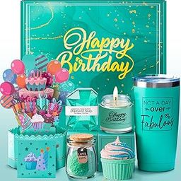ITABLETAS Birthday Gifts for Women, Happy Birthday Gift Basket Set for Her, Mom, Wife, Daughter, Sister, Girlfriend, Coworker, Unique Relaxing Spa Birthday Gift Idea for Women 30th, 40th, 50th, 60th-29