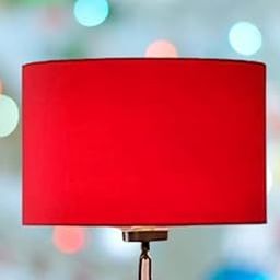 Ace Antiques Drum Lamp Shade 12"in Table & living room Shade Color Red-picture-32