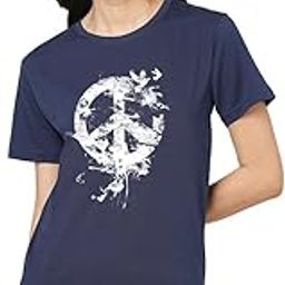 Cotton Unisex Relaxed Fit Printed Tshirt for Women(Peace Bird)-picture-24