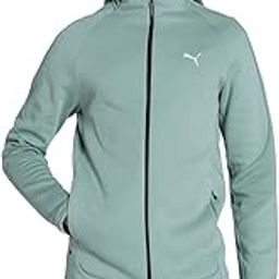 Men's Cotton Slim Fit EVOSTRIPE Full-Zip Hoodie, Green Moon, Medium, (68461330)-image-33