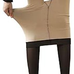 Summer Wear Dual tone Stretchable Stockings for Women Pantyhose Nylon Transparent Thigh High Sheer Stockings for Girls Comfortable Transparent Tights – Black-picture-38