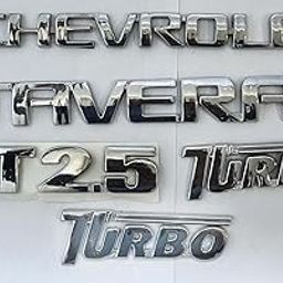 BuBu car Chrome Monogram Emblem Name Badge Logo kit Compatible for Chevrole-t Tavera Turbo car-image-8