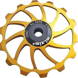 UJEAVETTE® Bicycle Rear Derailleur MTB Mountain Bike Guide Roller Pulley Golden-26