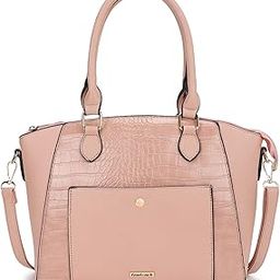 Croco Textured Structured Satchel with Detachable Sling Strap for Women, Girls and Ladies | Made of Premium Faux Leather | Ladies Purse Handbag-12