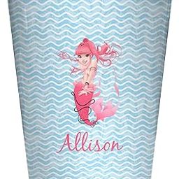 Mermaid Waste Basket (White) (Personalized)-13
