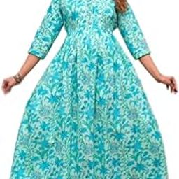 Nitvan Fashion Women's Cotton Floral Printed Maternity Feeding Kurti with Zipper Maternity Gown for Women Feeding Dress NITVAN_19-image-91