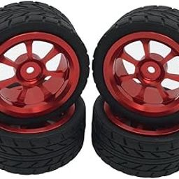 ATORSE Rc Metal Tires Fits for Wl Toys 144001 1:14 A949 Rc Car Replacement Red-image-17