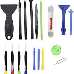 Meshiv 17 in 1 Professional Cell Phone Mobile Screwdriver Set Repair Opening Tool Kit for iphone Various Smartphones and Tablets, Multicolour(18 IN 1 Repairing Tool Kit)-image-59