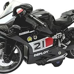 PLUSPOINT Diecast Motorcycle Toy Bike Scale Model Pull Back Vehicles Alloy Simulation Superbike Alloy Tank Look Alike Models Also for Car Dashboard,Kids,Adult (Panigale-Black)-picture-26