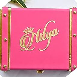 MIXUNBOX Personalised name trunk (10x7x3.5) (Baby Pink) engineered wood,-image-50