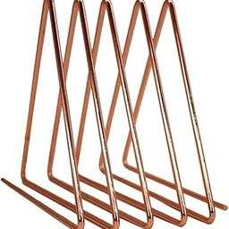 UJEAVETTE Triangular Desktop Book Rack Metal Wire Bookshelf Magazine Holder Rose Gold-68