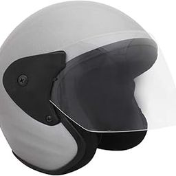 Sage Square Deltz Scooty ISI Marked Open Face Helmet for Men and Women (Silver Glossy), Polycarbonate-image-41