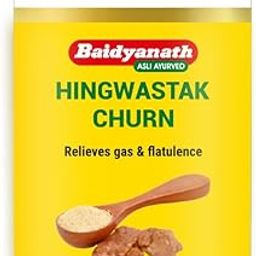 Baidyanath Hingwashtak Churna | Ayurvedic Digestive Powder for Gas, Acidity, Bloating & Indigestion | Herbal Churna with Hing & Ajwain for Stomach Discomfort & Appetite |100 g-image-65