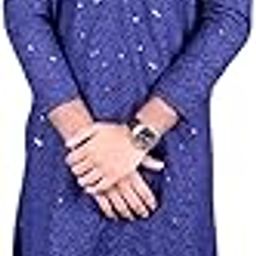 Men Blue Colour Stylish Kurta-image-39