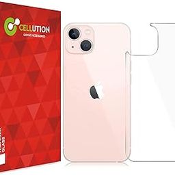 CELLUTION Back Tempered Glass Protector Guard For iPhone 13 (6.1 inches) with Easy Installation Kit, (Transparent) Pack of 1-18