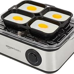 Amazon Basics Stainless Steel Egg Boiler | Measuring Cup | Compact | Dishwasher Safe (Square)-picture-4