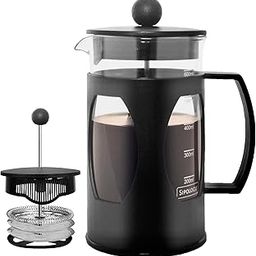 Classic French Press Coffee Maker with 4-Level Filtration and Premium Heat Resistant Borosilicate Glass - Compact and Durable Filter Coffee Maker, Tea Maker - 600ml Coffee Press-31